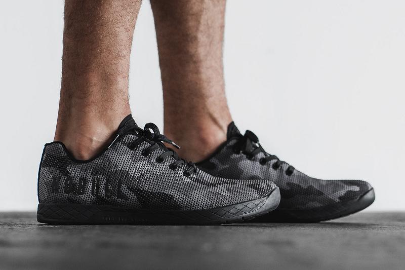 Men's Nobull Camo Trainers Black | SG C2290T